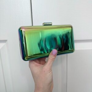 Like New ASOS Iridescent Oil Spill Clutch Bag